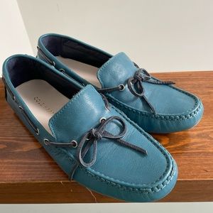 Cole Haan teal driving moccasins size 6